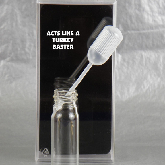 Red travel empty perfume sprayer with funnel - Picture 4 of 5